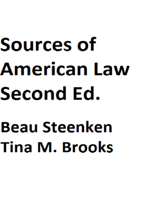 cover image of Sources of American Law An Introduction to Legal Research Second Edition